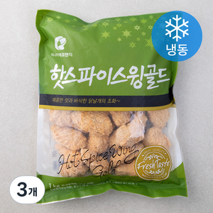 마니커에프앤지 핫스파이스윙골드 (냉동), 1kg, 3개