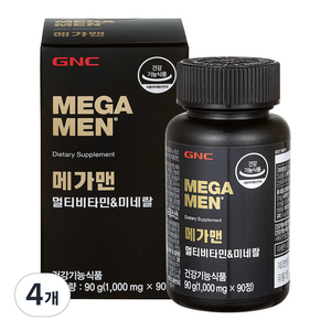 GNCMEGAMEN 멀티비타민 미네랄, 90정, 4개