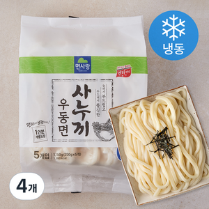 면사랑 사누끼 우동면 5개입 (냉동), 1.15kg, 4개