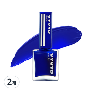 비비드 스튜디오 네일 플래쉬 매니큐어, NO 18 로얄 블루스, 10ml, 2개