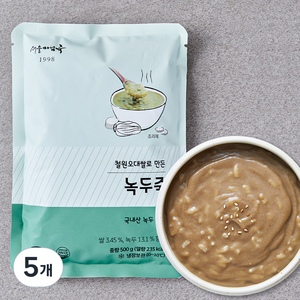 서울마님죽 녹두죽, 500g, 5개