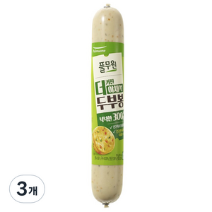 풀무원 더커진 야채쏙 두부봉 어육소시지, 300g, 3개