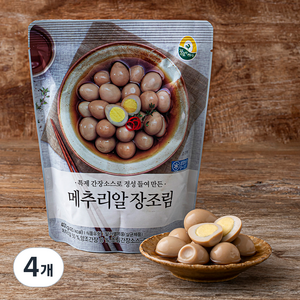 풍요한아침 메추리알 장조림, 400g, 4개