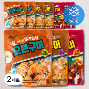 맛있닭 닭가슴살 오븐구이 매콤어니언 150g x 3팩 + 소이갈릭 150g x 3팩 + 갈릭 150g x 3팩 세트 (냉동), 2세트