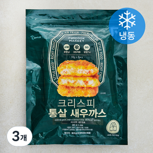 크리스피 통살 새우까스 (냉동), 400g, 3개