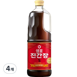 샘표 진간장 S, 1.7L, 4개