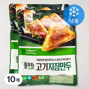 풀무원 고기지짐 만두 (냉동), 300g, 10개