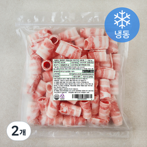 돌돌말이 대패삼겹살 바로구이 (냉동), 2개, 750g