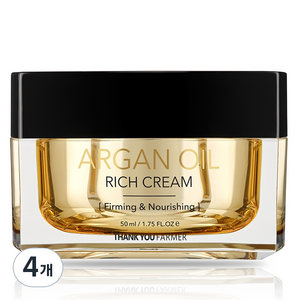 땡큐파머 아르간 오일 리치 크림, 50ml, 4개