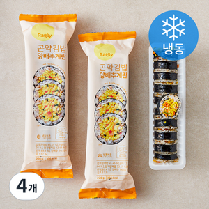 Rally 곤약김밥 양배추 계란 (냉동), 220g, 4개