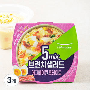 풀무원 5mix 브런치 샐러드 에그베이컨 포테이토, 200g, 3개