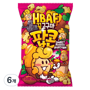 바프 꿀고구마 팝콘, 80g, 6개