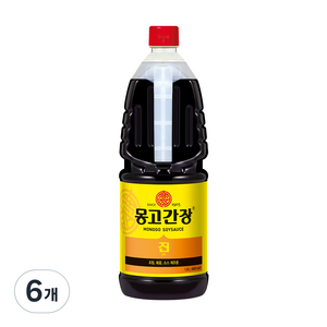 몽고식품 마산 몽고 진간장, 1.8L, 6개