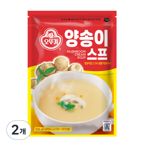 오뚜기 양송이스프, 500g, 2개