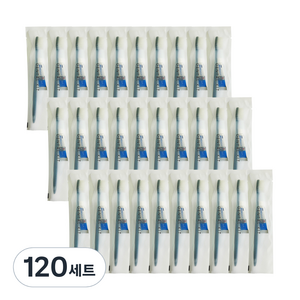 일회용 호텔 칫솔 치약 덴탈 키트 세트 블루그린, 4g, 120세트