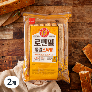 삼립 로만밀 통밀 스틱빵, 210g, 2개