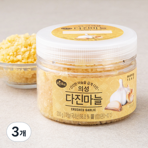 맑은물에 의성 다진마늘, 200g, 3개