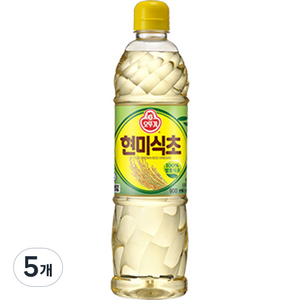 오뚜기 현미식초, 900ml, 5개