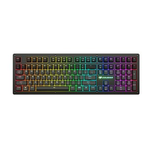 Cougar PURI RGB 게이밍 유선키보드 적축, 블랙, 일반형