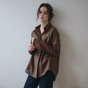 벰버 여성용 DRAPE PLACKET 셔츠