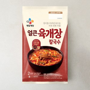 CJ제일제당 얼큰 육개장 칼국수 2인분, 414g, 1개