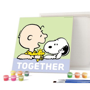 아이러브페인팅 피너츠 DIY PAINTING 20 x 20 cm, 투게더 스누피