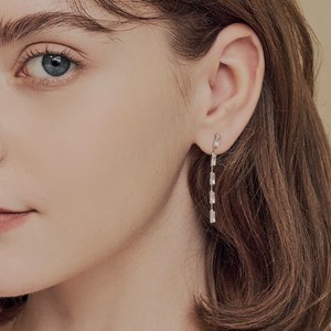 앵브록스 여성용 glory cubic earring silver