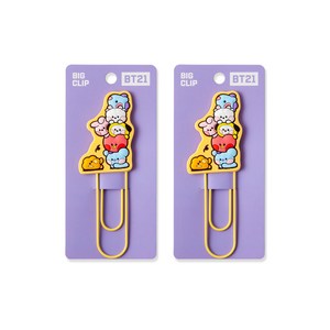 BT21 미니니 빅클립 3탄 퍼플, 1개입, 2개