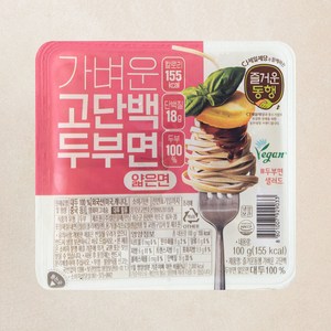 즐거운동행 가벼운 고단백 두부면 얇은면, 100g, 1개