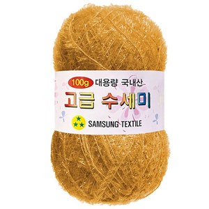 yarna 대용량 고급 수세미 100g, 117 머스타드, 1개