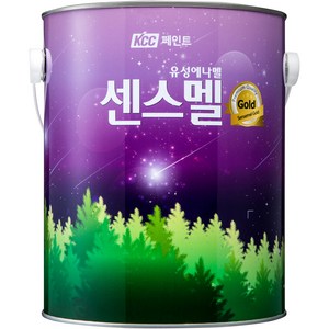 KCC페인트 센스멜 골드 무광, 흑색, 4L, 1개