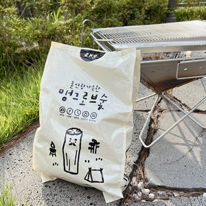 훈연효과로 풍미가득한 캠프나인 맹그로브 숯, 2kg, 1개