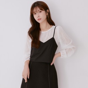 로엠 레이스 뷔스티에 매칭 블라우스