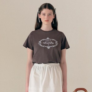 로라로라 여성용 VINTAGE LOGO HALF T SHIRT