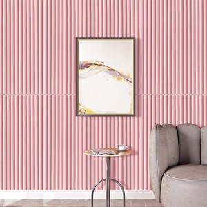 피어니스트 방수 접착식 템바보드 벽지, 핑크, 5개