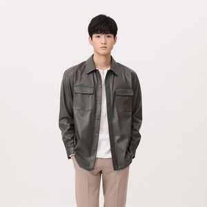 마인드브릿지 레더 아우터형셔츠 MVWS2104