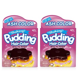 eZn 쉐이킹 푸딩 헤어컬러 염색제, 4.61 애쉬 핑크, 2개