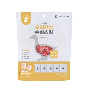 골드로니 반려동물 그대로 순살스틱 스틱형 30p, 오리30p, 8g, 1개