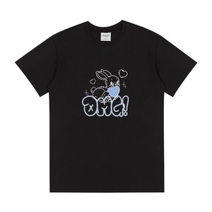 제니 여아용 오버핏 블루래빗 반팔 티셔츠 JN2030T