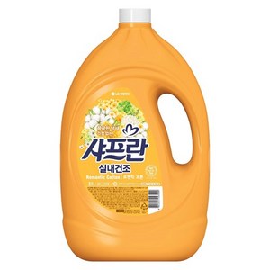 샤프란 실내건조 섬유유연제 로맨틱코튼 본품, 3.1L, 1개