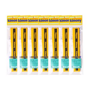 키모니 하이소프트 EX 오버 배드민턴 그립 KGT100 7p, 옐로우, 7개
