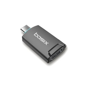 BASIX USB C타입 to HDMI 미러링 변환 젠더 맥북프로 노트북 스마트폰 갤럭시 TV연결 덱스, H1