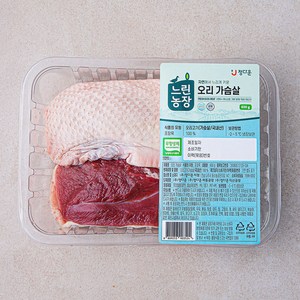 느린농장 무항생제 인증 오리 가슴살 (냉장), 600g, 1개