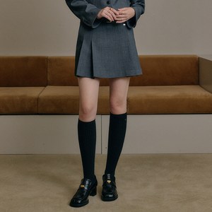 룩캐스트 여성용 헤리 플리츠 스커트