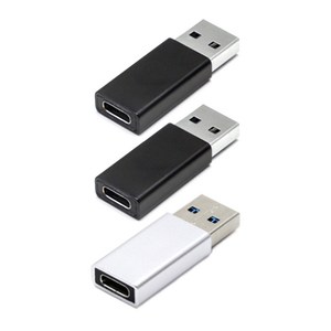 스토리링크 C to USB 3.0 A OTG 메탈 변환 젠더 블랙 2p + 실버 세트, 혼합색상, 1개