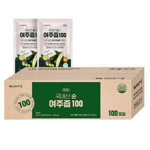 비타민마을 국내산 순 여주즙 100, 100개, 70ml