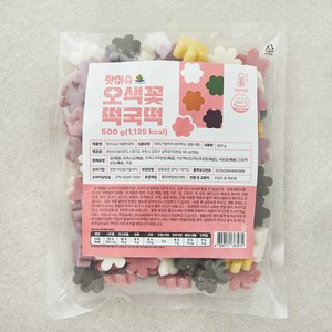 핫이슈 오색꽃 떡국떡, 500g, 1개