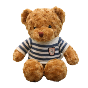 네이처타임즈 곰돌이 테디 봉제인형 스웨터, 스웨터 브라운, 30cm