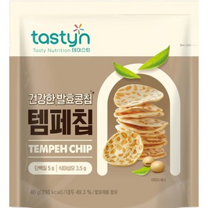 테이스틴 템페칩 스낵, 40g, 1개