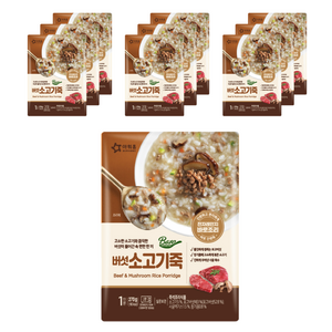 baro 아워홈 버섯소고기죽, 270g, 10개